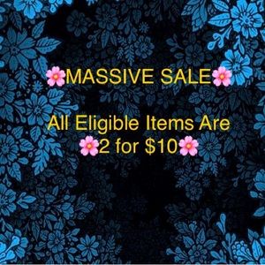 🌸🌸SALE!!! All Eligible Items are 2/$10!!!!🌸🌸